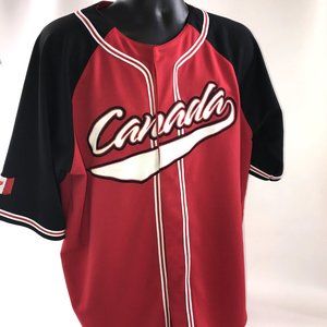 TeePee Sportswear Team Canada Baseball Jersey #05 Men’s Sz L Unique Rare